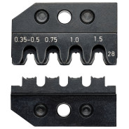 Плашка опрессовочная для наконечников MQS 0,35—0,5/0,75/1/1,5 AWG 32-20, кол-во гнёзд: 4   ...KNIPEX 974928