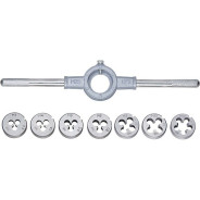 Набор плашек М3-М12, 8 предметов  Сибртех 77309