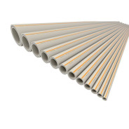 Труба ПП базальтоволокно 25x3.5 SDR 7.4/S3.2, PN28 сер. 2м,  FV Plast AA113025002