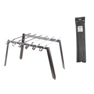 Подставка под шампура + 6 шампуров в чехле (400х250, тол. 0.7mm, шампур 370х10mm)  ...PERFECTO LINEA 47-750889