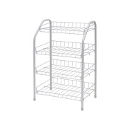 Этажерка для обуви 4-х секционная, 460х280х700 мм, матовый серый  ...NIKA ЭТ2/МС