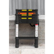 Лестница-стремянка телескопическая алюминиевая двухсекционная (2.9+2.9м,10+10ступенек, max нагрузка ...Rock FORCE RF-UP290-2