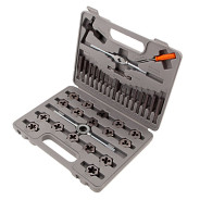 Набор метчиков и плашек М3 - М12, плашко-метчикодержатель, 40 предметов, в пласт. боксе  ...Sparta 773155