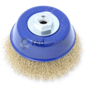 Кордщетка чашеобразная латунная для УШМ 125мм  Forsage F-BWC005