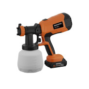 Краскопульт аккумуляторный, 21В, 1АКБ 2,5 А/ч, бачок 1200мл,100 мл/мин, 17 Кпа, диаметр сопла 1,5/1,...Daewoo Power DAPS 1121Li SET