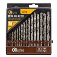 Сверла по металлу, набор 19пр. (1-10мм)  FORSTIME FT-DBS19