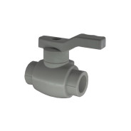 Кран шаровый ПП 50 стандарт серый  РосТурПласт 15817