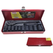 Набор инструментов ударных 12 пр. 1/2", 6 гр. (10-24мм)  WMC TOOLS 4122-5