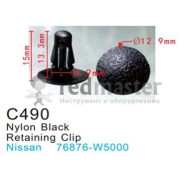 Клипса для крепления внутренней обшивки а/м Ниссан пластиковая (100шт/уп.)  ...Forsage C0490(Nissan)