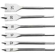 Набор сверл перовых по дереву, 10-12-16-18-20-25 мм, 6 шт. 6-гранный хвостовик  ...Sparta 704055