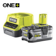 ONE + / Аккумулятор 18В, 5.0А/ч, с зарядным устройством 2.0А, RYOBI RC18120-150...Ryobi 5133003366