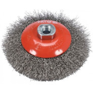 Щётка-крацовка получаша мягкая 100мм М14 INOX  YATO YT-47612