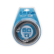 Шланг душевой, PVC, 1/2" г-г 200 см, хром-черн.  AV Engineering AVSSS-109