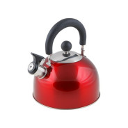 Чайник со свистком. нержавеющая сталь. 2.5 л. серия Holiday. красный металлик (диаметр 19 см. высота...PERFECTO LINEA 52-121515