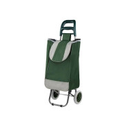Сумка-тележка хозяйственная на колесах 30 кг, зеленая, полоска  ...PERFECTO LINEA 42-307024