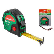 Рулетка  5м/19mm обрезин. корп.  (быт.) (3 механ. фиксации ленты, 2-х стор. шкала нанесения, магнитн...ВОЛАТ 20070-519