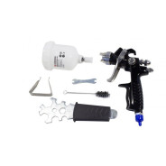 Краскораспылитель с верхним пластиковым бачком 100мл, 1.0мм, HVLP,   ...Forsage F-F-1101