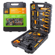 Набор инструментов с дрелью электрической, 59пр. (220В, 750Вт, 0-2900об/мин)  ...ISMA 1059