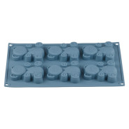 Форма для выпечки, силиконовая, прямоуг. на 6 кексов, 30.5 х 18 х 2 см, BLUESTONE  ...PERFECTO LINEA 20-104828