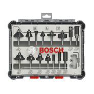 Набор фрез смешанный 6 мм (15шт)  BOSCH 2607017471