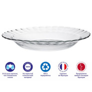 Тарелка глубокая суповая стеклянная, 230 mm, серия Paris Clear  ...DURALEX 3024AF06C1111