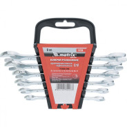 Набор ключей рожковых 6шт. (6-17mm), CrV, Elliptical, зерк. хромирование  ...Matrix 15236