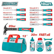 Набор инструментов для деревообработки   (10 предметов)TOTAL TOS230906