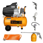 Компрессор масляный коаксиальный DEKO DKAC24 ( + 5 предметов)Deko 065-1021