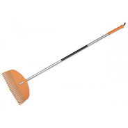 Грабли веерные пластмассовые TQ 23 зубца 49/163см с алюминиевым черенком  ...BRADAS TQ-G23TA