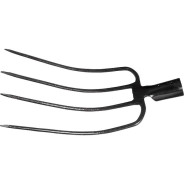 Вилы 4-х рогие, сенные, 235х330 мм, кованые, без черенка  Сибртех 63836