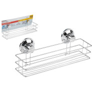 Полка для принадлежностей на вакуумных присосках, хром. сталь, FIX LOCK  ...PERFECTO LINEA 35-345240