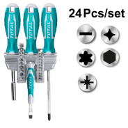 Набор отверток с битами   (24 предмета)TOTAL TACSD302462