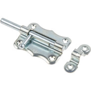 Шпингалет 60 мм фигурный ЗТ2, белый цинк  STARFIX SMP-66362-1