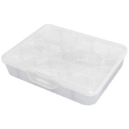 Органайзер для хранения мелочей с разделителями Fiori Orchid М,19.2х16х4.2 см, бел перламутр  ...BRANQ BQ4015БЛПЕР