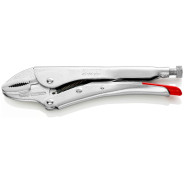 Зажим ручной с фиксацией, размеры под круг 40 мм, под квадрат 20 мм, под ключ 30 мм, L-250 мм, оцинк...KNIPEX 4104250