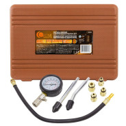 Индикатор компрессии бензинового двигателя Profi 8пр.(0-21Bar, М10, М12, М14, М18 + 2 жестких прижим...FORSTIME FT-908G1