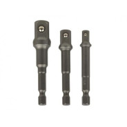 Переходники для шуруповерта под головки 1/4", 3/8" и 1/2" (3шт.)  ...GEKO G15010