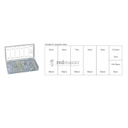 Пластиковые фиксаторы для прокладки кабелей в комплекте с соединительными клемами, 256пр.  ...Forsage F-865