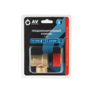 Предохранительный клапан 1/2" 2.5 Бар  AV Engineering AVE3690125