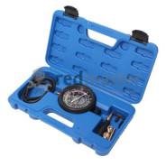 Тестер  давления топлива и вакуума в наборе с резьбовыми адаптерами 9пр., в кейсе  ...Rock FORCE RF-904G4