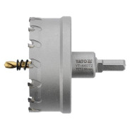 Сверло корончатое режущее по металлу TCT  80mm 3/8'', YG10X  YATO YT-44072