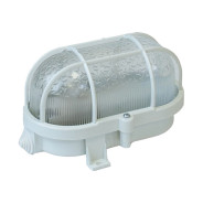 Светильник овал/белый/решетка 60Вт, IP53 (НБП 01-60-002)  ЮПИТЕР JP1302-06