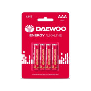Батарейка AAA LR03 1.5V alkaline BL-4шт ENERGY  DAEWOO 5029903