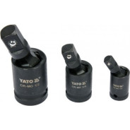 Головки-карданы ударные 1/4", 3/8", 1/2" CrMo  YATO YT-10643