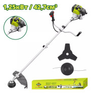 Триммер бензиновый, 43 куб. см,1.25Kw (2HP),2Т,8000 об/мин,шпуля-2.4ммx4м,триммер 420 мм,   ...DYLLU DTGM2543