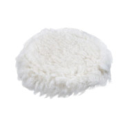 Полировальный круг 150мм, на липучке, натуральная шерсть, короткая,  ...WORTEX PMW1500PS019