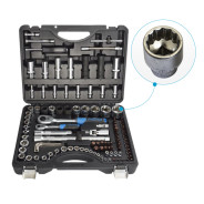 Набор инструментов 108+6 пр. Premium 1/4" 1/2 (12 гр.) 1/2" (17, 19, 21 мм.-6 гр.)  ...Forsage F-41082-9 PREMIUM