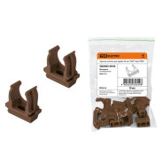 Крепеж-клипса для трубы 25 mm (10шт) "ЭКО" (бук)   TDM SQ0405-0043