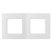 Рамка 2-местная белая, Мастер, (153х80х8,5 мм)  BYLECTRICA ЮЛИГ.735212.372