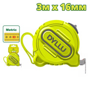 Рулетка 3 м х 16 мм  DYLLU DTMT1210M